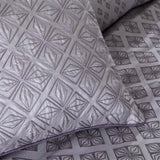 7 Piece Jaquard Comforter Set Purple Queen B03597294