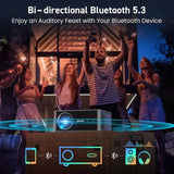 Projector with WiFi and Bluetooth, Native 1080P 4K Support Outdoor Movie Projectors Max 450" 95055601