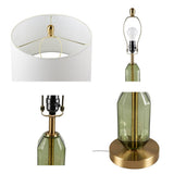 Faceted Green Glass Table Lamp B035P264525