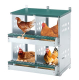 4 Compartment Chicken Nesting Boxes, Metal Nesting Boxes Wall Mount Chicken Egg Laying Box for W1422P292939