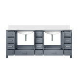 Dark Grey Double Bath Vanity 84 in. W x 22 in. D, with Cultured Marble Top B2731P259154