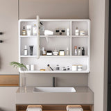 Aluminium Medicine Cabinet Mirror, 35 x 28 Inches Medicine Cabinet with 3 Colors LED Light and 11053490