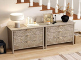 Single 3 Drawer Cabinet, American Furniture, Suitable for Bedroom, Living Room, Study W688P143785