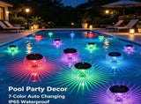 2PCS Solar Floating Pool Lights, IP65 Waterproof RGB ColorChanging LED Lights, SolarPowered with 27986394