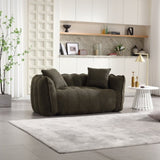 Soft beanbag chair with high resilience foam core for two people. The comfortable square recliner W1996P182162