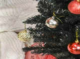 6 foot black Christmas tree with bracket 67291685