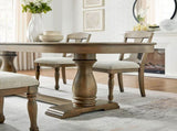 94.06 Inch Extendable Wooden Dining Table for 6 Persons,Long Expandable Curved Dining Table,Mid W2582P205311