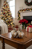 4PCS Set 4.7" Christmas Glass Ball Ornaments Holiday Tree Hanging Decorations Party Decor Supplies 88655594