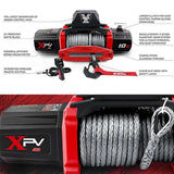 ZNTS Electric Winch XPV 10000 LBS 12V Synthetic Rope SUV Jeep Truck 4WD 30003314