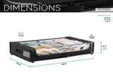 Underbed Storage Container with Wheels, Space-Saving Storage for Bedroom, Clear Zippered Cover with 44232217