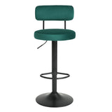 Modern Bars Set of 2,Curved Backrest Upholstered Counter Height Bars,Adjustable Bar W561P175963