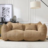 Soft beanbag chair with high resilience foam core for two people. The comfortable square recliner W1996P252275