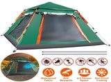 4-5 Person Pop-Up Camping Tent, Instant Setup Family Tent with 2 Mosquito Nets Windows, Portable for 22640167