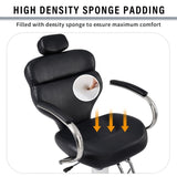 Premium Reclining barber Chair Salon Chair for Hair Stylist with Heavy Duty Hydraulic Pump, 360&deg N753P255164S