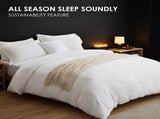 5PC Pure Color Bedding - Microfiber Hotel Series, with Zipper Closure Quilt Cover and Two 04248179