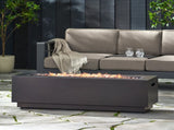 40" Outdoor 50,000 BTU Rectangular Iron Propane Fire Pit, Dark Grey 62836.00BRN-50K