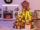 5 FT Pre-lit Mannequin Artificial Christmas Tree Dress Form 99641371