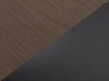 Contemporary Adjustable Bar Table in Black Metal and Walnut Wood Top B202P223300