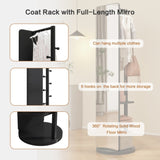 Full-length mirror solid wood rubber wood glass, 65.7*17.7in Large mirror W2987P225478