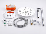 Shower System Shower Faucet Combo Set Wall Mounted with 10" Rainfall Shower Head and handheld shower 68072436