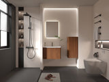 CC0414S305 Striped Walnut Bathroom Floating Side Cabinet, Wall-mounted Storage Cabinet for Small W1865132400