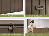200 Gallon Outdoor Storage Deck Box Waterproof, Large Patio Storage Bin for Outside Cushions, Throw W1859P168273