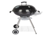 28-Inch Portable Charcoal Grill with Wheels and Storage Holder, Porcelain-Enameled Lid and Ash 40059147