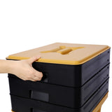 3-Tray Worm Farm Kit,65L Worm Composter for Vermicomposting Starter, Indoor & Outdoor Worm W465P225011