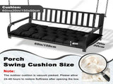 Outdoor Bench Cushion, 60 20 4 Inch, Tufted Waterproof Swing Cushion with Ties, for Patio Bench 87542777