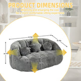 COOLMORE Bean Bag sofa Lazy Sofa Durable Comfort Lounger High Back Bean Bag Chair Couch for Adults W395P199620