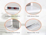 Hot Towel Warmer for Facials Massage, Esthetician Towel Heating Cabinet Black, Aluminum Chamber, 01363018