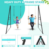 ZNTS Swing Stand Frame,Swing Set Frame for Both Kids and Adults,500 Lbs Heavy-Duty Metal A-Frame Backyard 69258151