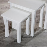 ZNTS 3-Piece Nesting Table Set, White B04660618