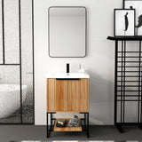 24 Inch Freestanding Bathroom Vanity With Resin Basin BVA01124MP-1, W999P181590