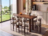 Solid Wood Dining Chairs Set of 4, Luxurious Chenille Upholstered Kitchen Chairs, Farmhouse Dining W6013P566315