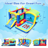 7 in 1 Inflatable Bounce House, Bouncy House with Ball Pit for Kids Indoor Outdoor Party Family Fun, W1677109362