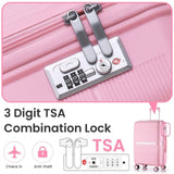 Luggage Sets 4 Piece PP Lightweight & Durable Expandable suitcase W2098126457