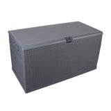 ZNTS 120gal 460L Outdoor Garden Plastic Storage Deck Box Chest Tools Cushions Toys Lockable Seat 41782722