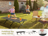 Folding Camping Table Portable Picnic Table, Lightweight Roll up Side Table Outdoor Camp Table for 21644052