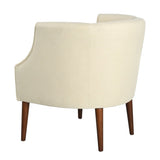 Modern Club Chair with Button-Tufted Back & Tonal Piping Contemporary Upholstered Tub Chair with N767P266718B