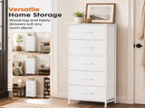 Tall Dresser for Bedroom with 5 Drawers, Vertical End Table and 73861900