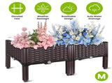 Raised Garden Bed Planter Box, 3 Size Options Self-Watering Elevated Garden Bed, Lightweight PP 01471420