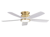 42 Inch Flush Mount Ceiling Fans with LED Light 22W and Remote Control 5 ABS Fan Blades for Indoor W882P322243