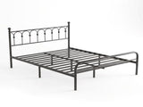 Metal Platform Bed Frame, Classic Iron Art Headboard & Footboard, Stable & Noiseless, 11.9 Inch 08234839