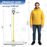 29in Wide Snow Pusher Shovel Plow Blade for Driveways, Sidewalks, Doorways & Decks, Hockey Rinks, 58980781