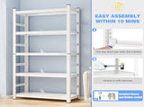 71" H Adjustable Storage Rack, Adjustable Shelves, 2000LBS Five-Tier Shelving Unit, 38809101