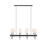 8-Light Traditional Chandelier with Drum Shades B03595699