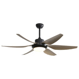 ZNTS 54 Inch Indoor Ceiling Fan With Dimmable Led Light ABS Blades Remote Control Reversible DC Motor For W934P246817