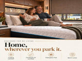 Copper Infused 12 Inch Plush Memory Foam Short Queen Mattress B047P608313