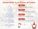 8 Feet White Christmas Tree 01440023